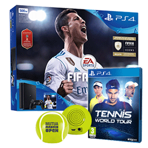 Playstation 4 Slim 500Gb + FIFA 18 World Cup + Tennis World Tour