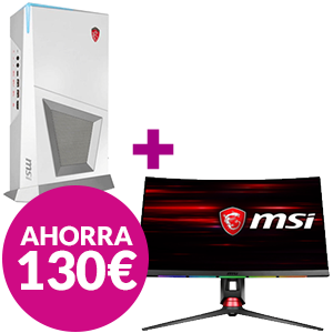 MSI Trident 3 Arctic 8RB-009XEU + MSI OPTIX MPG27C 27" LED FHD 144Hz Curvo