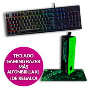 Teclado gaming Razer + alfombrilla Razer XL de regalo