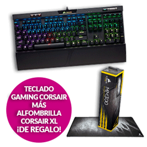 Teclado CORSAIR K70 + regalo alfombrilla CORSAIR XL