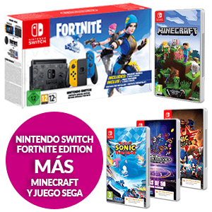 Rugido pared Céntrico Nintendo Switch Edición Fortnite + Minecraft + Juego Sega. NINTENDO SWITCH:  GAME.es