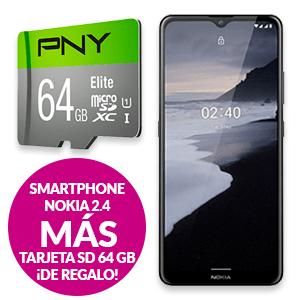 Smartphone Nokia 2.4 + Memoria 64GB ¡de regalo!