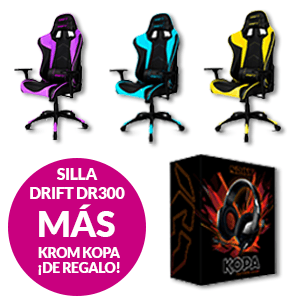 Silla Gaming Drift DR300 con auricular Krom Kopa ¡de regalo!