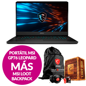 Portatil MSI GP76 Leopard ¡con Lootbox de regalo!