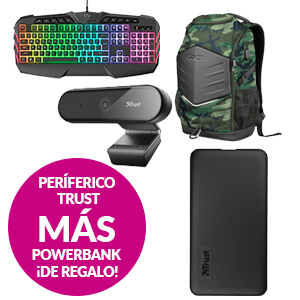 Periférico TRUST + Powerbank TRUST de regalo