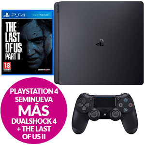 PlayStation 4 Seminueva + Controller DS4 + The Last of Us parte II