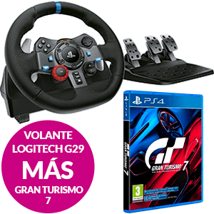 Volante Logitech G29 con pedales para PC, PS3, PS4, PS5 - CTMAN