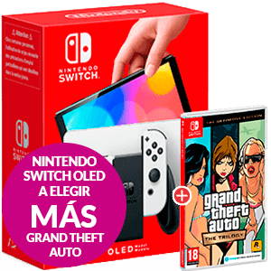Nintendo Switch Oled a elegir + juego Grand Theft Auto The Trilogy