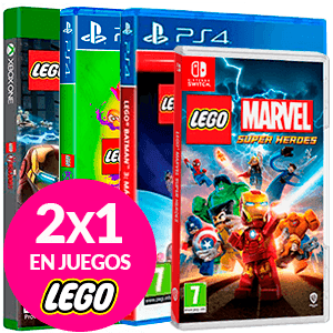 2x1 juegos LEGO para Nintendo Switch, PC, Playstation 4, Playstation 5, Xbox One, Xbox Series X en GAME.es