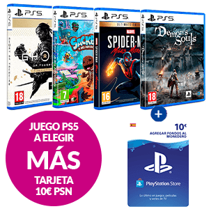 Juego de PlayStation 5 a elegir + 10€ PSN en GAME.es
