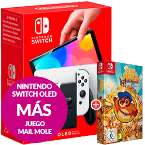 Nintendo Switch OLED + juego Mail Mole