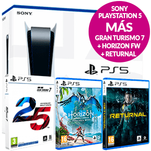 PlayStation 5 + Returnal + Horizon FW + Gran Turismo