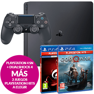 PlayStation 4 Seminueva + DualShock 4 + 2 PS Hits a elegir para Playstation 4 en GAME.es