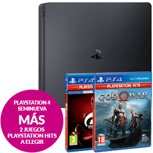 PlayStation 4 Seminueva + 2 PS Hits a elegir en GAME.es