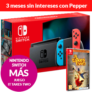 Nintendo Switch Neón + juego It Takes Two