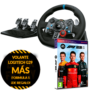 Volante Logitech G29 PS5-PS4-PS3-PC+ juego F1 PC