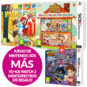 Juegos Nintendo 3DS + Yo-Kai Watch 2 de regalo