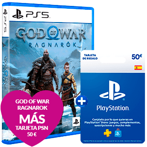 God of war Ragnarok + tarjeta prepago PSN 50€