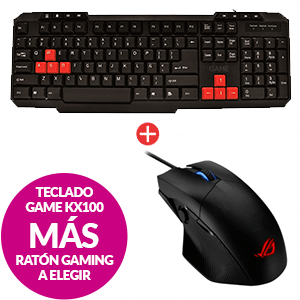 Ratón gaming a elegir + teclado GAME KX100 de regalo