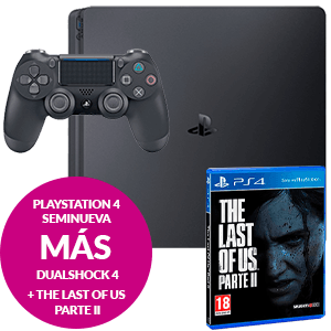 PlayStation 4 Seminueva + DualShock 4 + The Last of Us Parte II para Playstation 4 en GAME.es