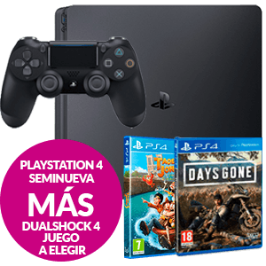 PlayStation 4 Seminueva + DualShock 4 + Juego a elegir en GAME.es