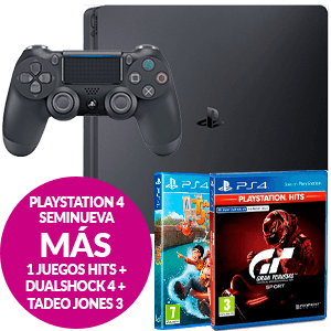 PlayStation 4 Seminueva + DualShock 4 + Tadeo Jones 3 + 1 PS Hits a elegir para Playstation 4 en GAME.es