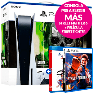 Playstation 5 lector a elegir + juego Street Fighter 6 y la película Street Fighter II para Playstation 5 en GAME.es
