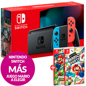 Nintendo Switch Neon + juego Mario a elegir