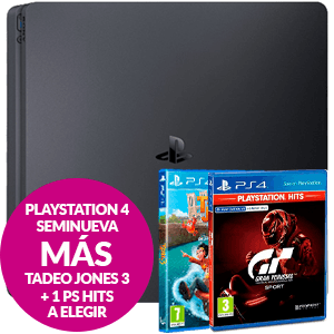 PlayStation 4 Seminueva + Tadeo Jones 3 + 1 PS Hits a elegir