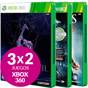 3x2 en juegos seminuevos de Xbox 360
