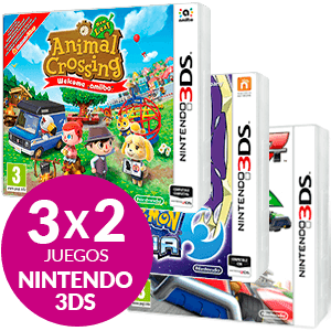 3x2 en juegos seminuevos de Nintendo 3DS