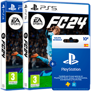 EA Sports FC 24 + REGALO Tarjeta prepago PSN 10€. PLAYSTATION 4