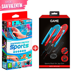 Juego Nintendo Switch Sports +  Pack 11 Accesorios Sports GAME