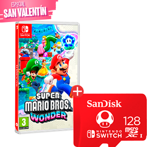 Juego Super Mario Bros Wonder + Memoria Sandisk 128GB