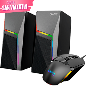 Altavoces SP3 2.0 + Ratón Gaming MX5 GAME