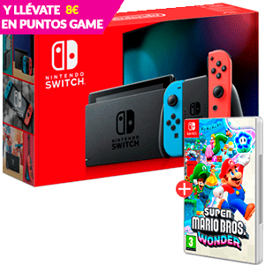 Nintendo Switch a elegir + juego Super Mario Bros Wonder