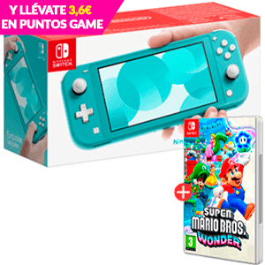 Nintendo Switch Lite + Juego Super Mario Bros Wonder