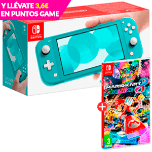 Nintendo Switch Lite + Juego Mario Kart Deluxe 8
