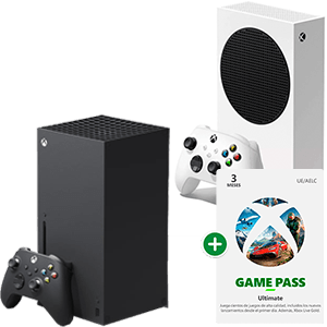 Consola Xbox Series a elegir  + Xbox Game Pass Ultimate de 3 meses para Packs en GAME.es