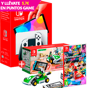 Nintendo Switch OLED + Mario Kart Live Home Luigi + Mario Kart 8 Deluxe en GAME.es