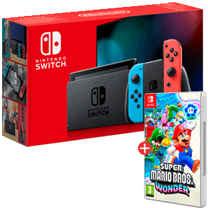 Nintendo Switch a elegir + juego Super Mario Bros Wonder