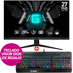 Monitor MSI G2712F de 27" + Teclado Vigor GK20 de regalo para PC Hardware en GAME.es