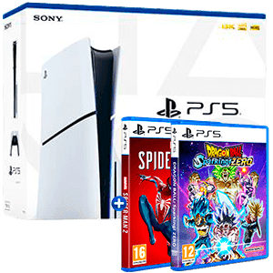 PlayStation 5 Modelo Slim + Dragon Ball Sparking Zero + Marvel´s Spider-Man 2