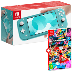 Nintendo Switch Lite + Juego Mario Kart Deluxe 8