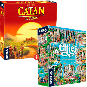 Juego de mesa Catan + juego de mesa Cities a 59,99€