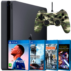 PlayStation 4 Seminueva + VoltEdge CX40 + Fifa 22 + 1 juego a elegir