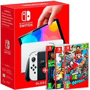 Nintendo Switch OLED + juego Luigi o Mario a elegir