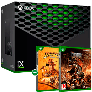 Xbox Series X + juego Doom Dark Ages o Indiana Jones