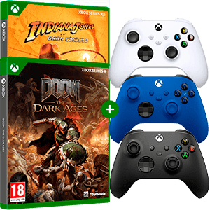 Doom o Indiana Jones + Mando Inalámbrico Microsoft a elegir para Xbox Series X en GAME.es