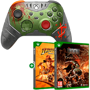 Controller Inalambrico Microsoft Doom The Dark Ages + juego Doom o Indiana Jones para PC, Xbox One, Xbox Series X en GAME.es